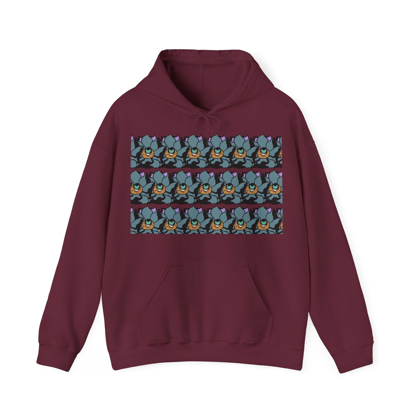 LLd warmth | Colorful Floral Graphic Hoodie
