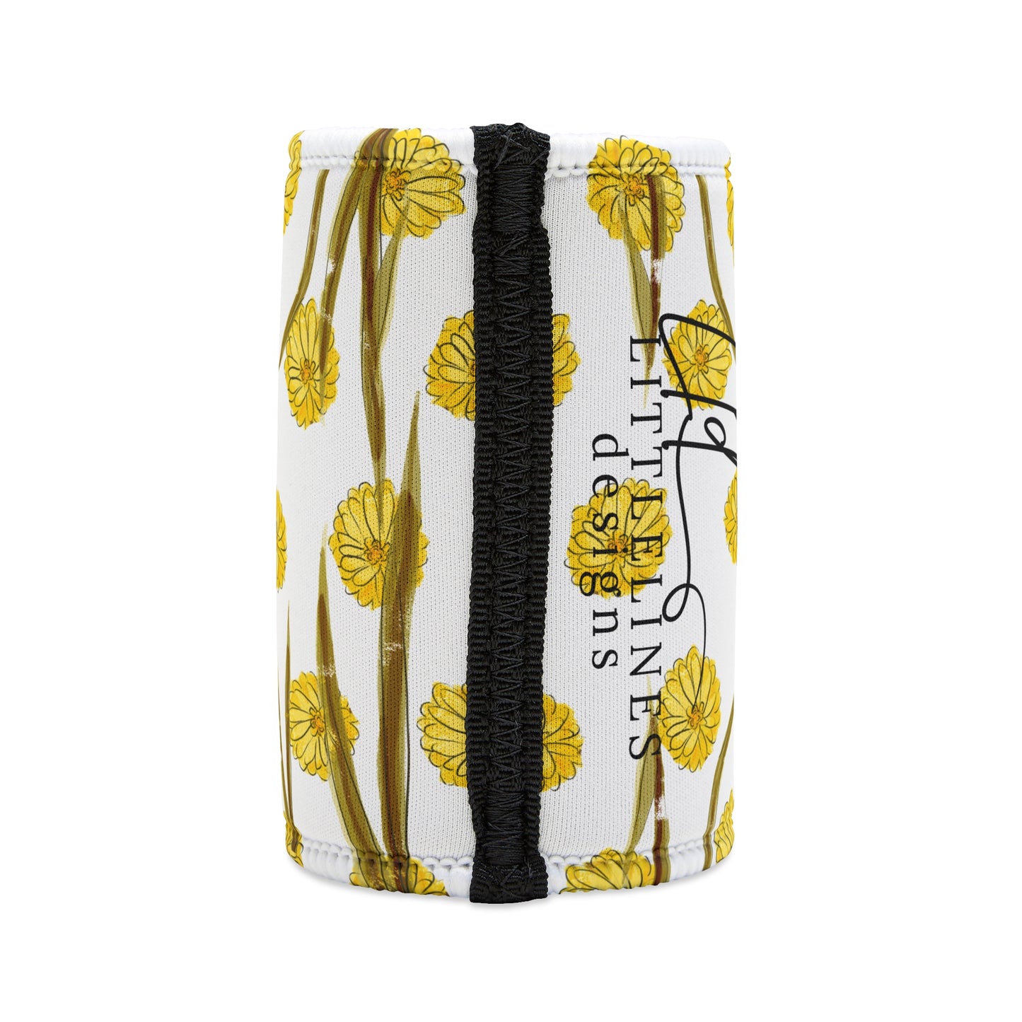 Dandelion Australian Flower Stubby Cooler | Budstub floral collection | LittleLinesdesigns