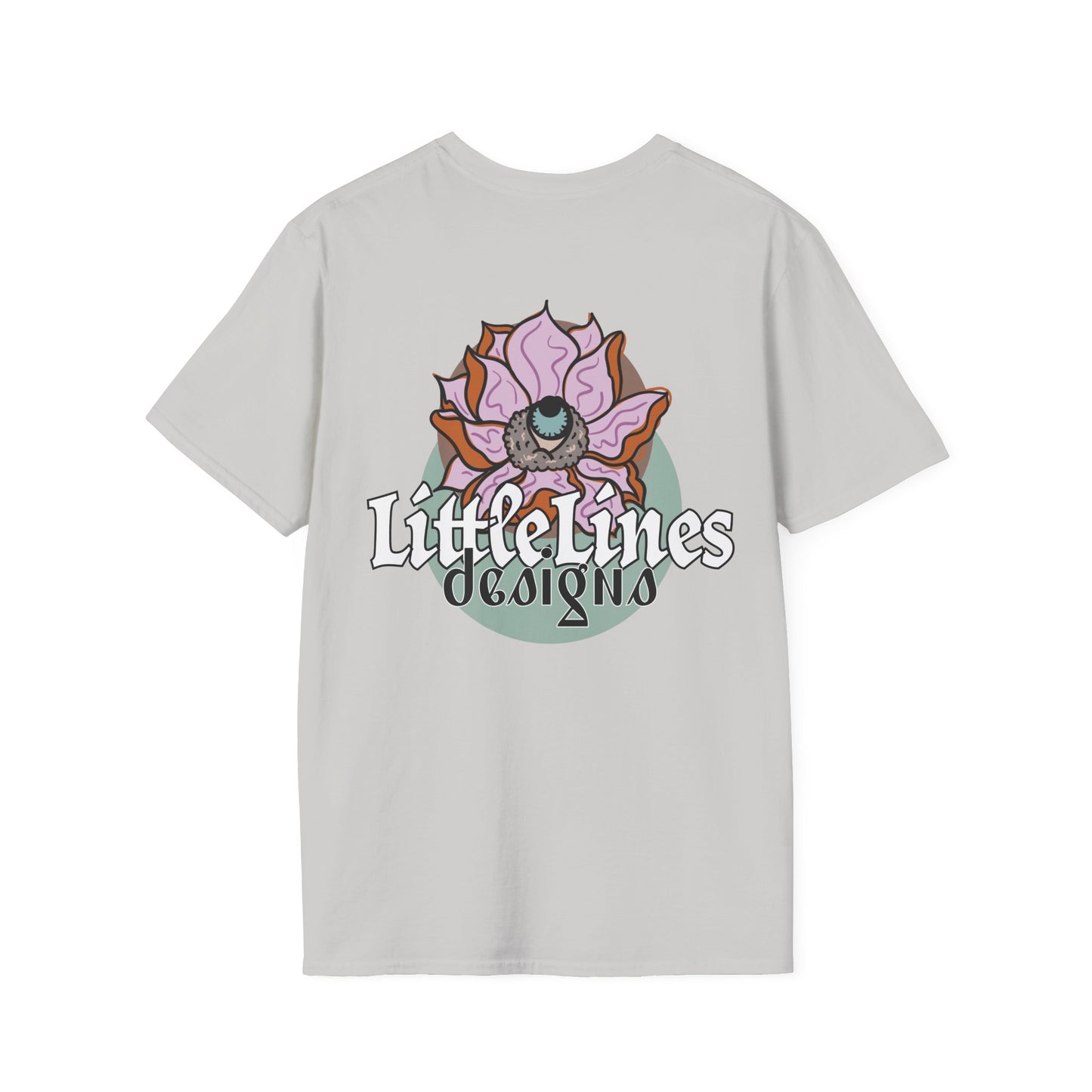| LittleLinesdesigns | Lotus Flower Graphic softstyle tee