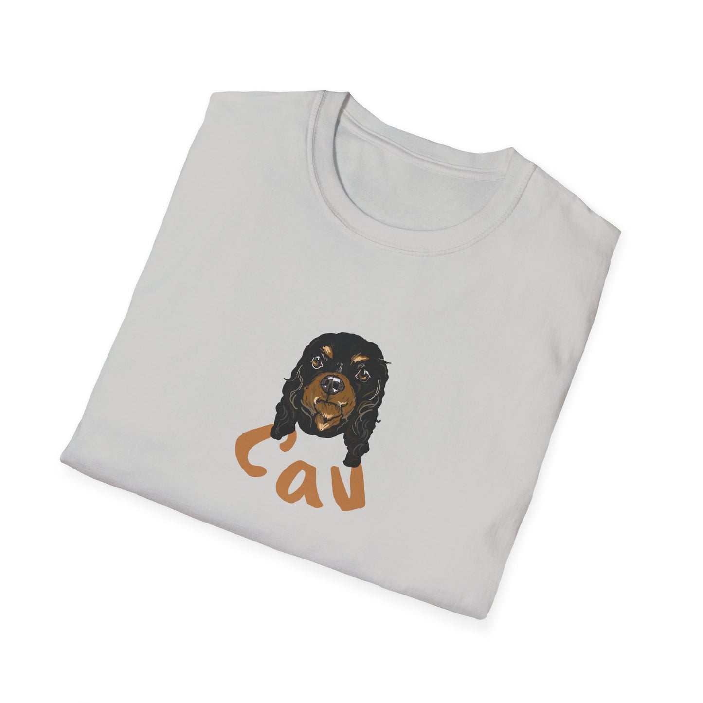 Cavalier font Pet T-Shirt | Dog art | LittleLinesdesigns