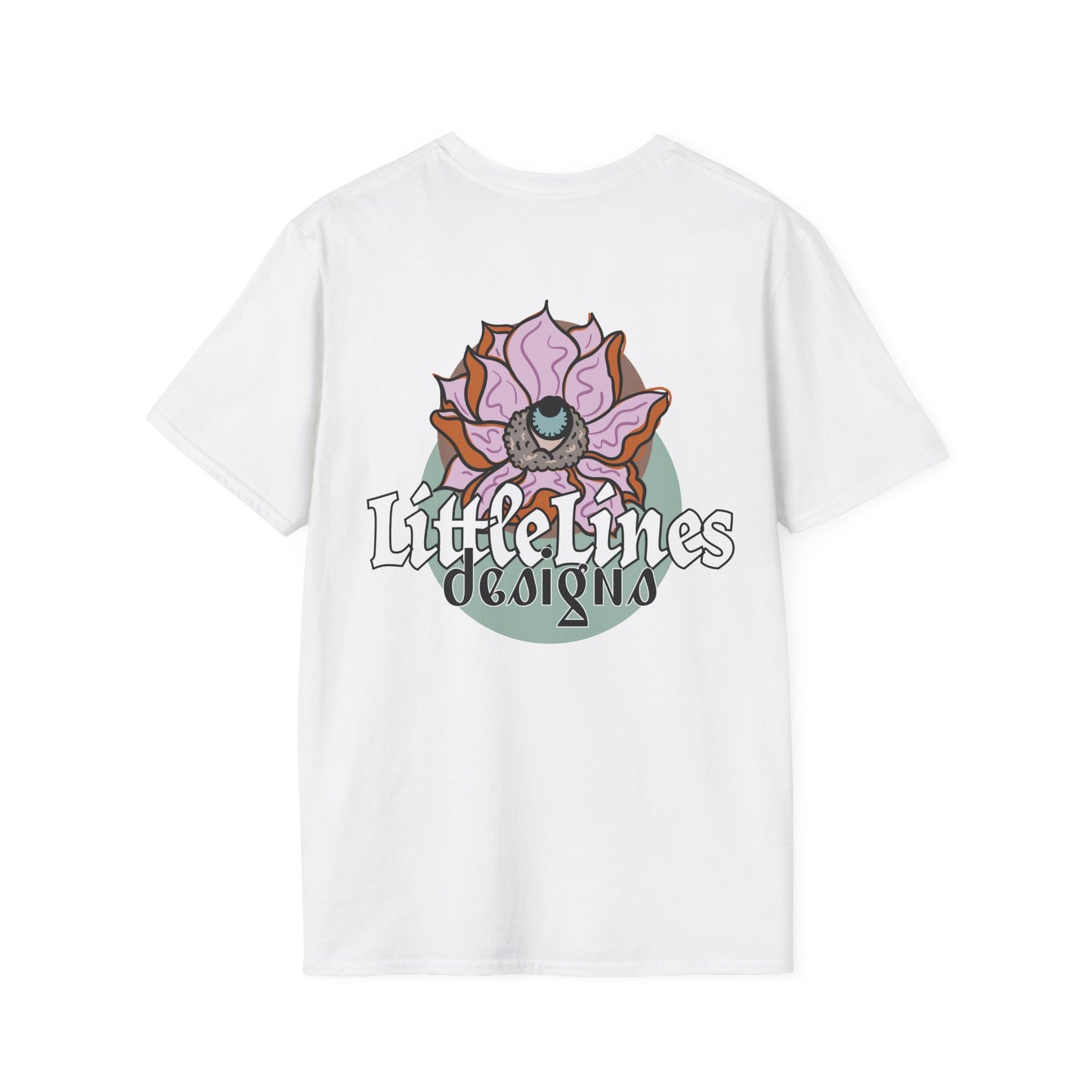 | LittleLinesdesigns | Lotus Flower Graphic softstyle tee