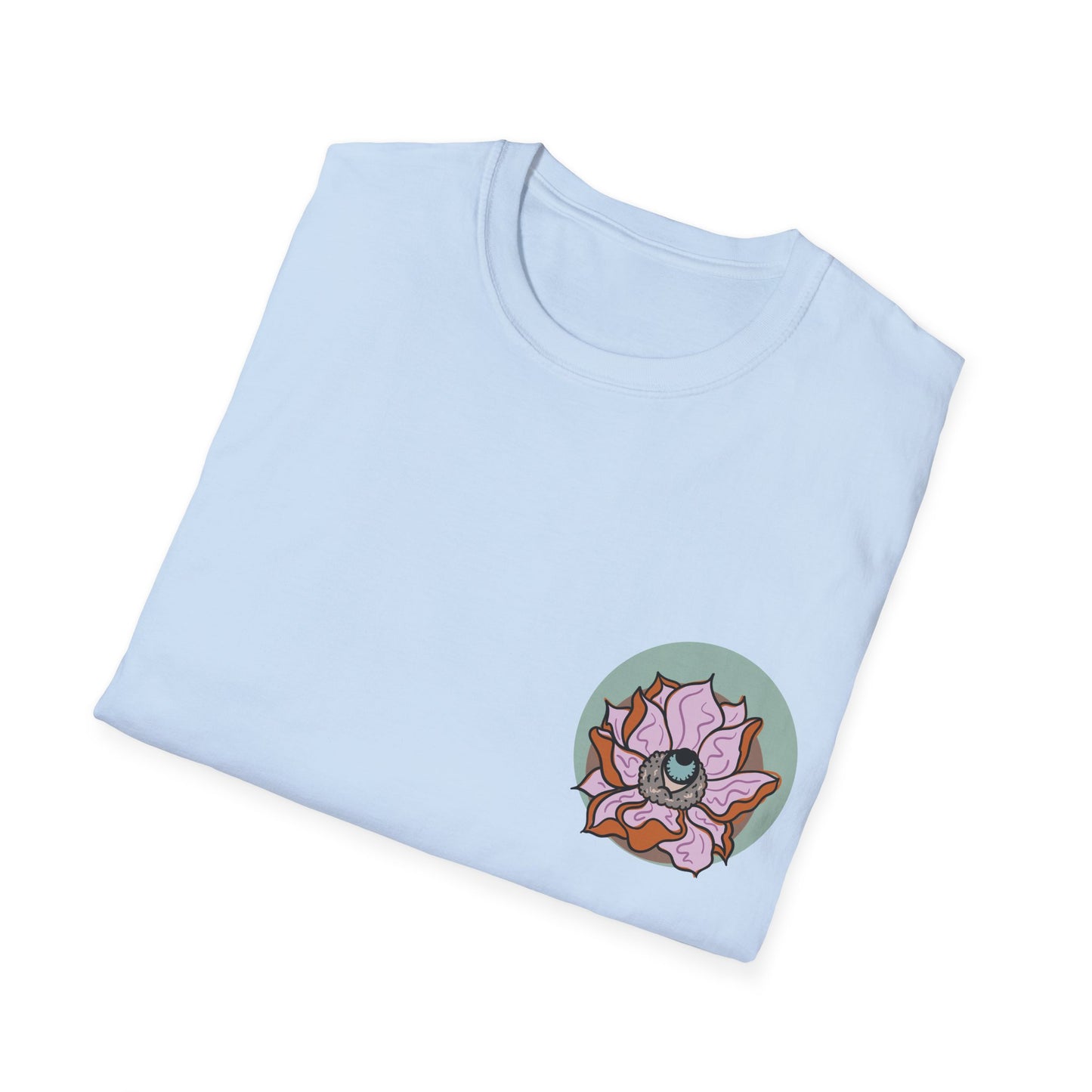 | LittleLinesdesigns | Lotus Flower Graphic softstyle tee