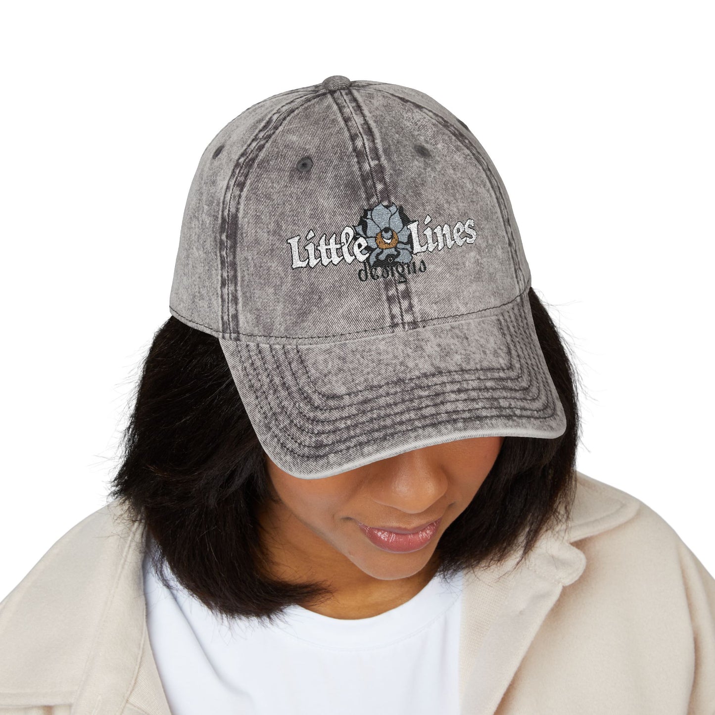 LittleLinesdesigns Embroidery Cap.