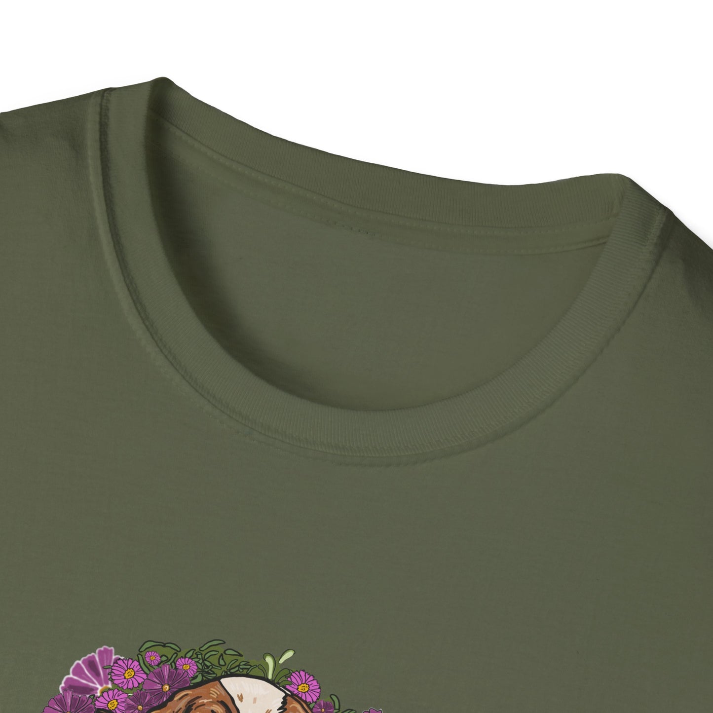 Cavalier Dog T-shirt | Floral Ocean Sea Grasses | LittleLinesdesigns