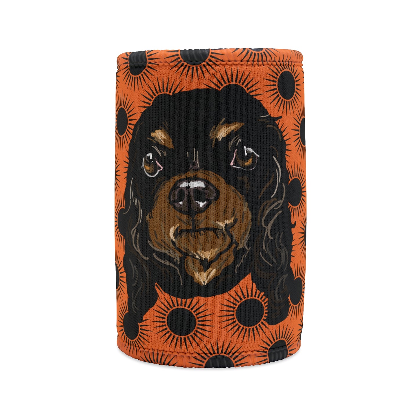 Cavalier Dog Stubby cooler | Budstubs Floral collection | LittleLinesdesigns