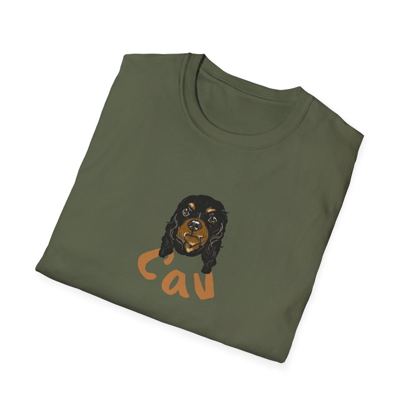 Cavalier font Pet T-Shirt | Dog art | LittleLinesdesigns