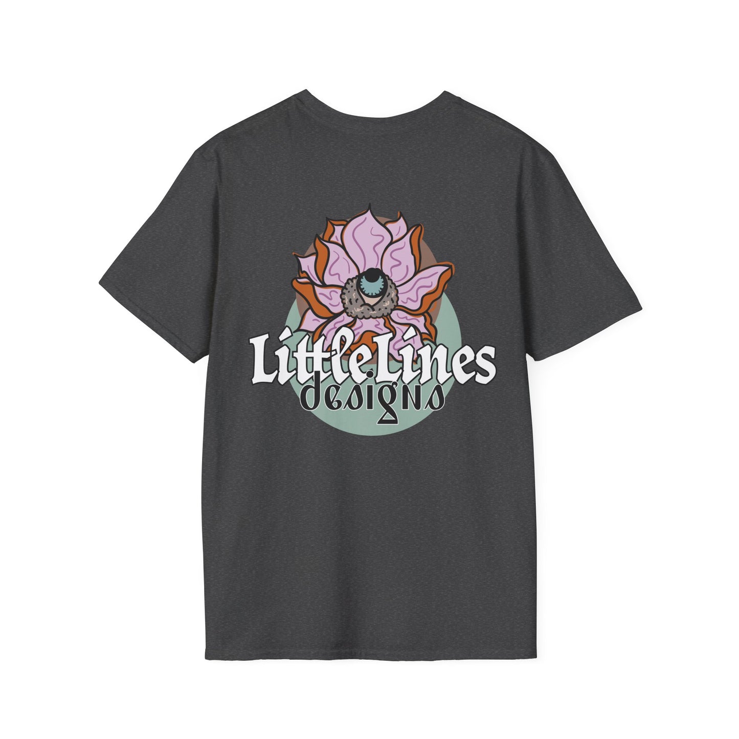 | LittleLinesdesigns | Lotus Flower Graphic softstyle tee