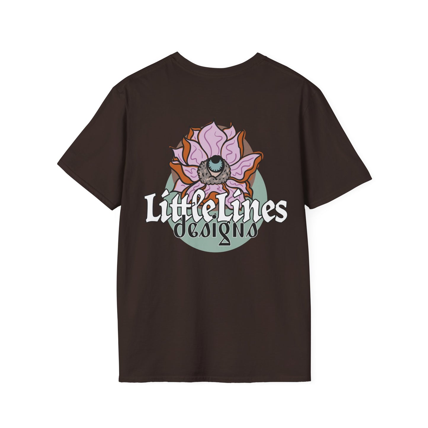 | LittleLinesdesigns | Lotus Flower Graphic softstyle tee
