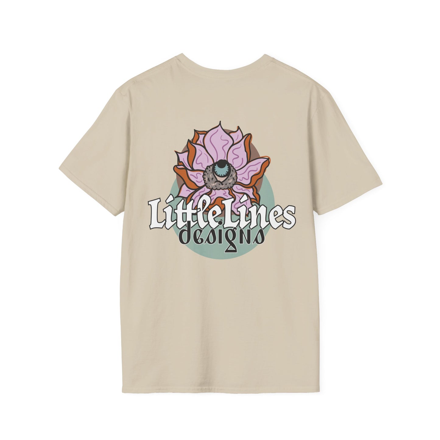 | LittleLinesdesigns | Lotus Flower Graphic softstyle tee