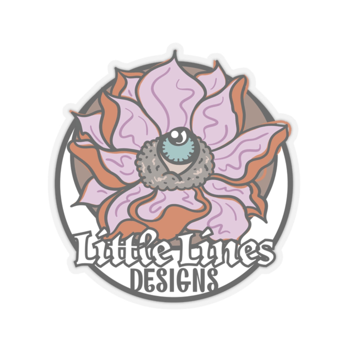 | LittleLinesdesigns | Lotus Flower Kiss-Cut Stickers