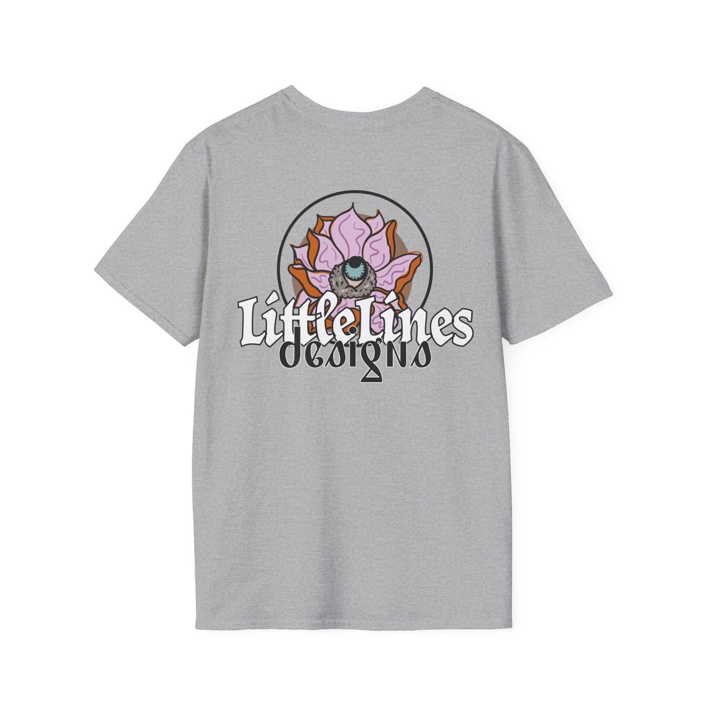 Artist wear T-shirt | Lotus Flower design | LittleLinesdesigns