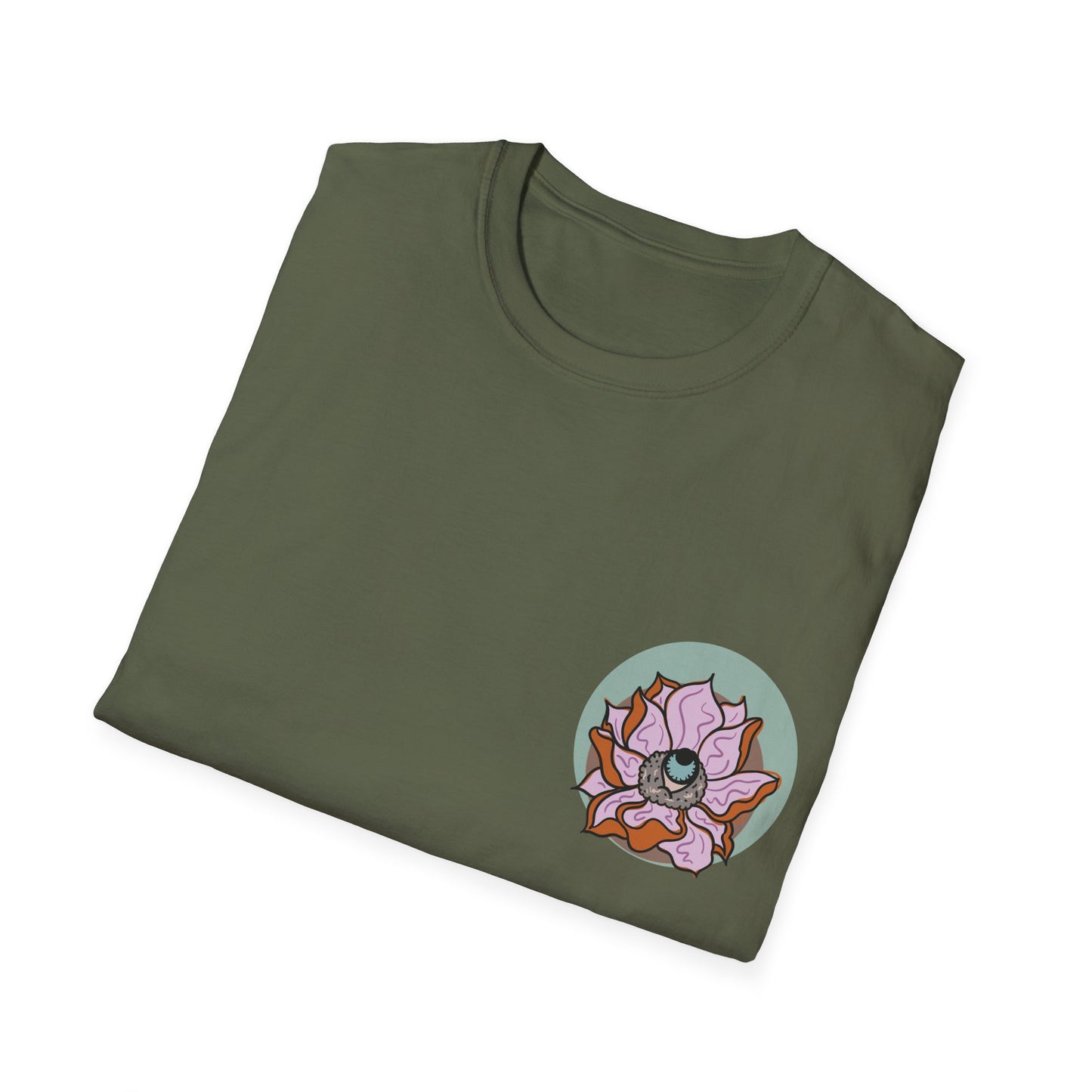 | LittleLinesdesigns | Lotus Flower Graphic softstyle tee