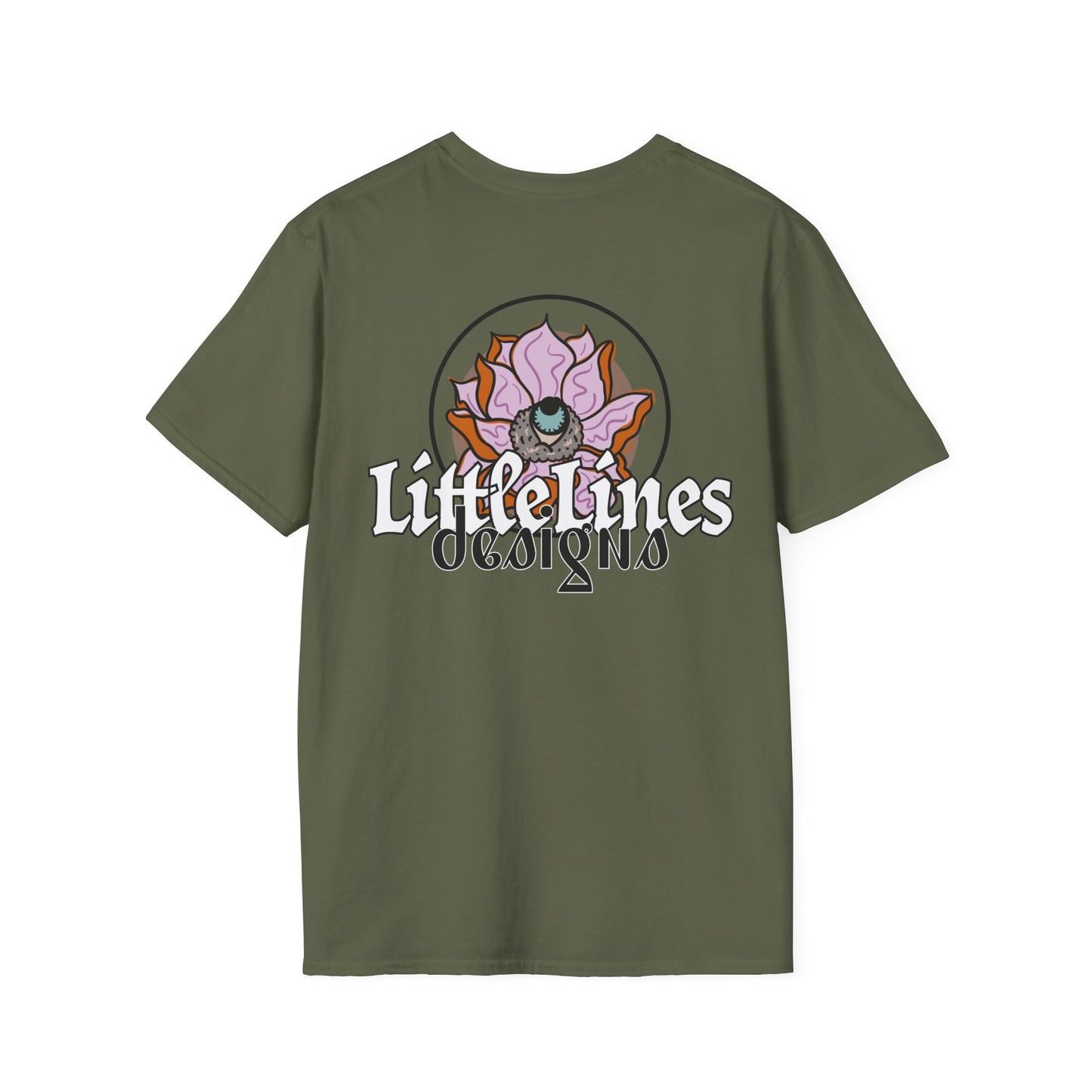 Artist wear T-shirt | Lotus Flower design | LittleLinesdesigns