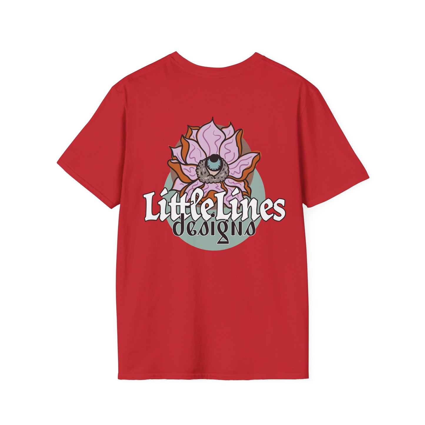 | LittleLinesdesigns | Lotus Flower Graphic softstyle tee