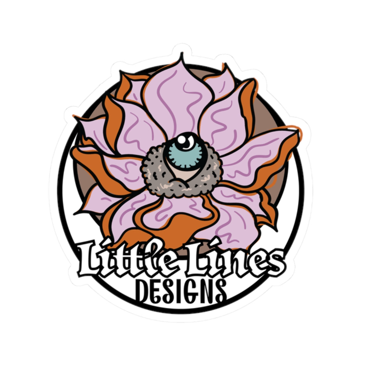 | LittleLinesdesigns | Lotus Flower Kiss-Cut Stickers