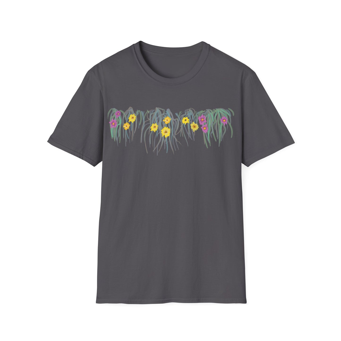 Hand drawn flower seagrasses T-shirt | "Surrounds" Floral Landscape collection | LittleLinesdesigns
