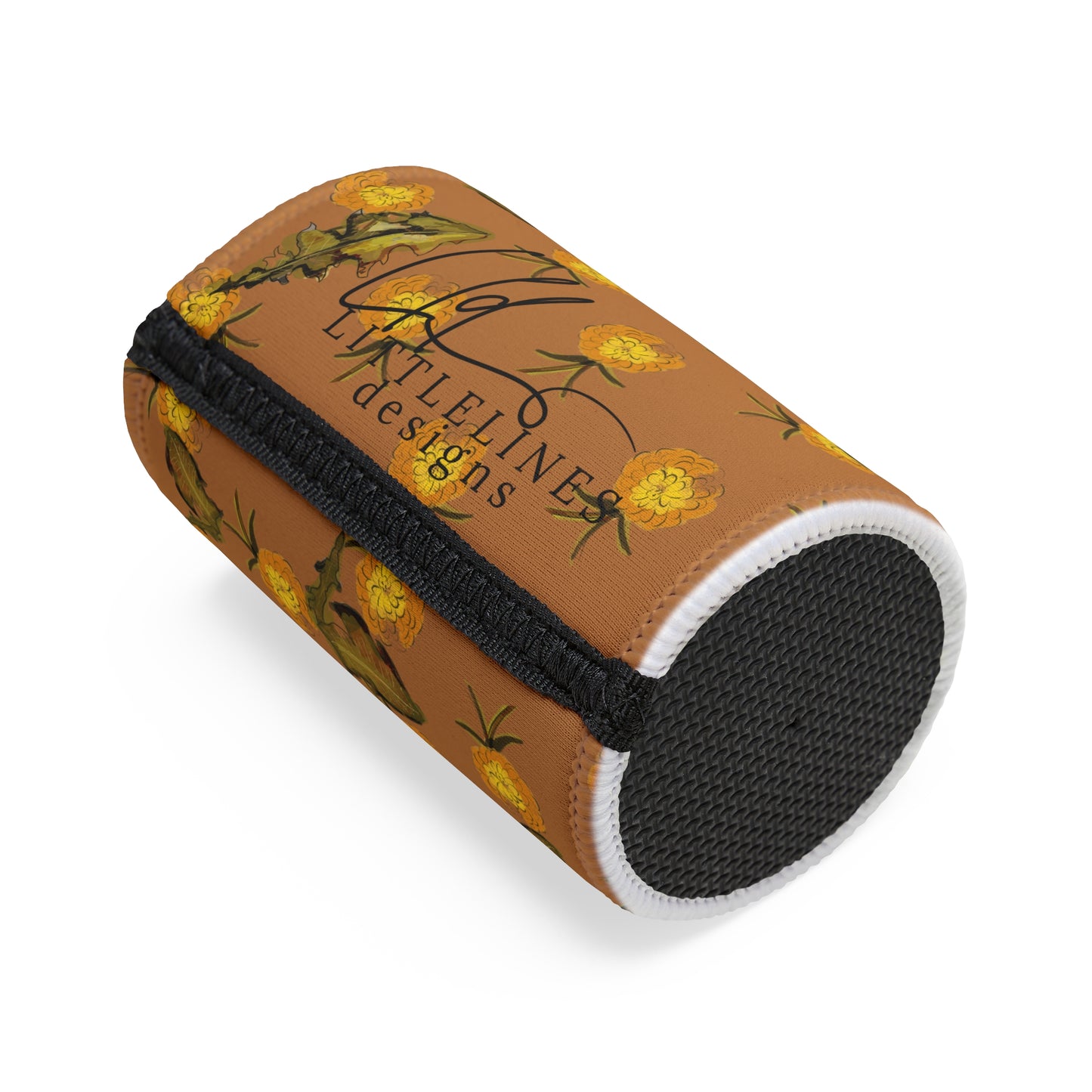 Dandelion Australian Flower Stubby Cooler | Budstub floral collection | LittleLinesdesigns
