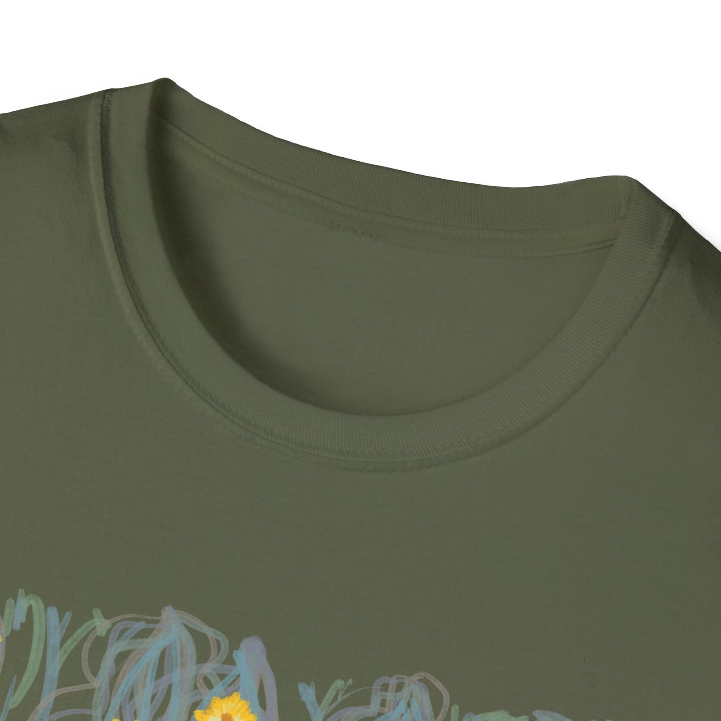 Hand drawn flower seagrasses T-shirt | "Surrounds" Floral Landscape collection | LittleLinesdesigns