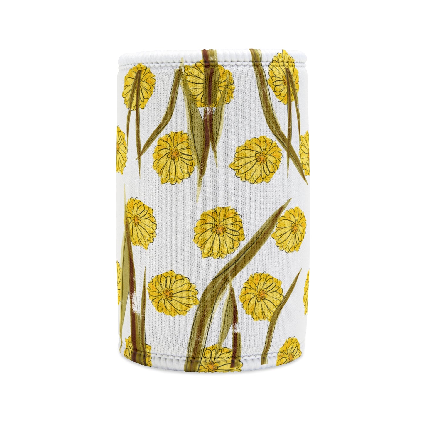 Dandelion Australian Flower Stubby Cooler | Budstub floral collection | LittleLinesdesigns