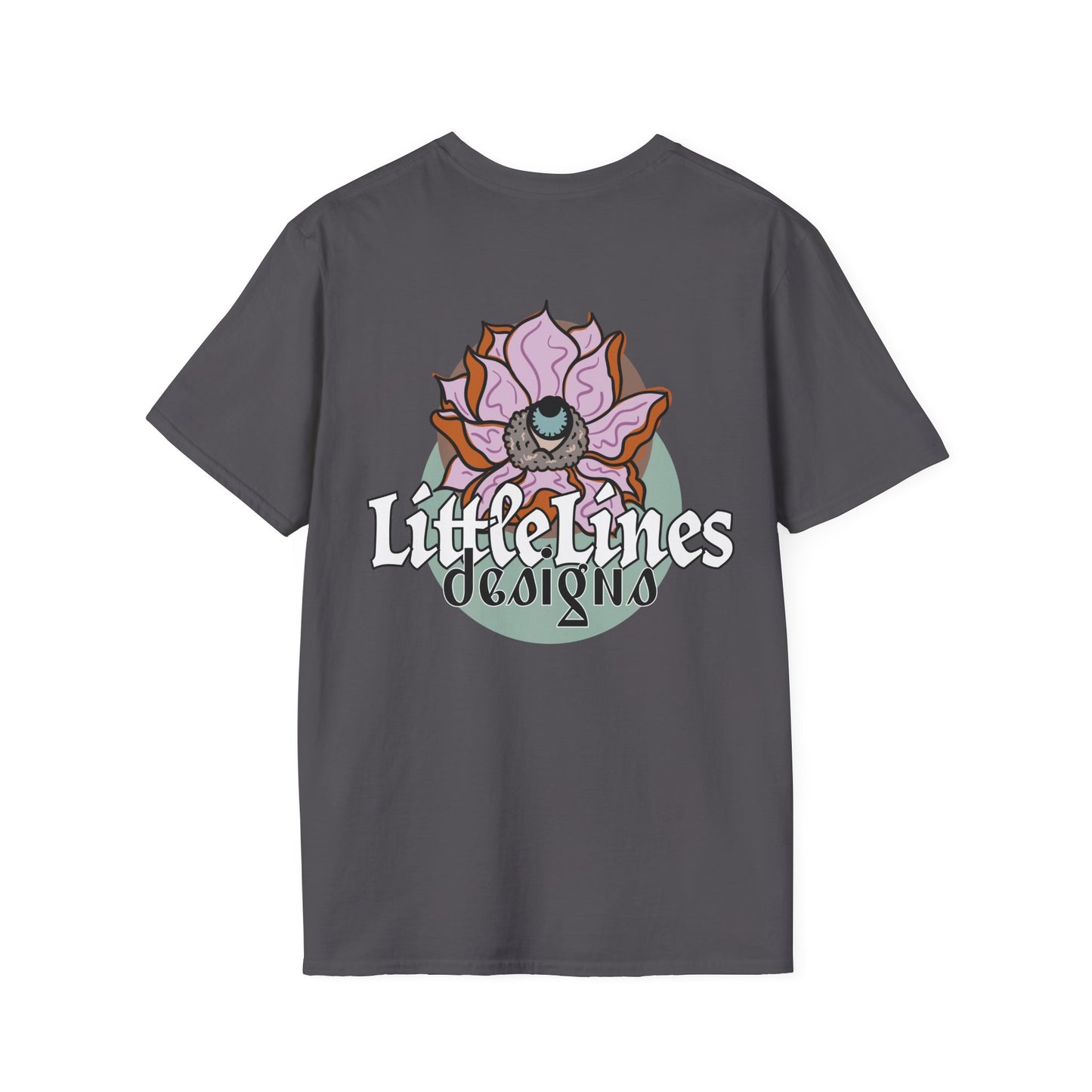 | LittleLinesdesigns | Lotus Flower Graphic softstyle tee