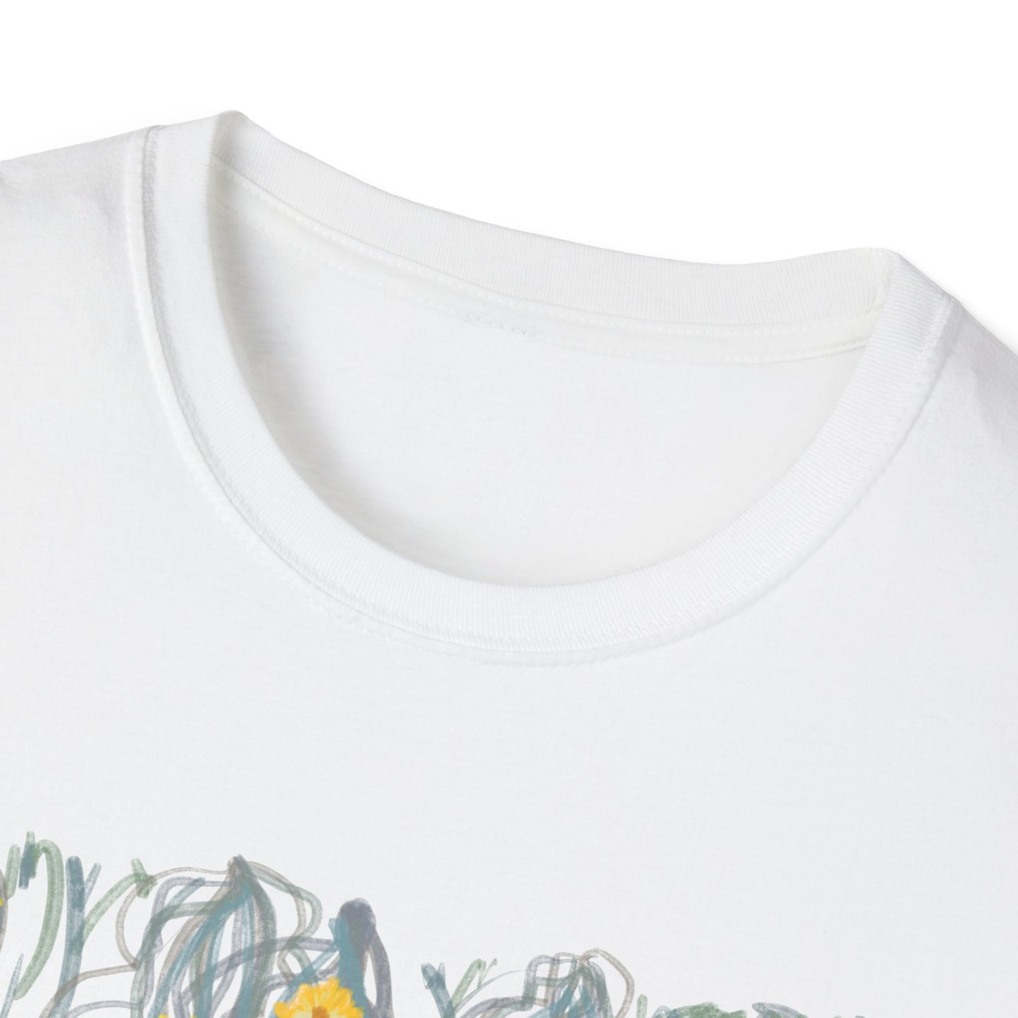 Hand drawn flower seagrasses T-shirt | "Surrounds" Floral Landscape collection | LittleLinesdesigns