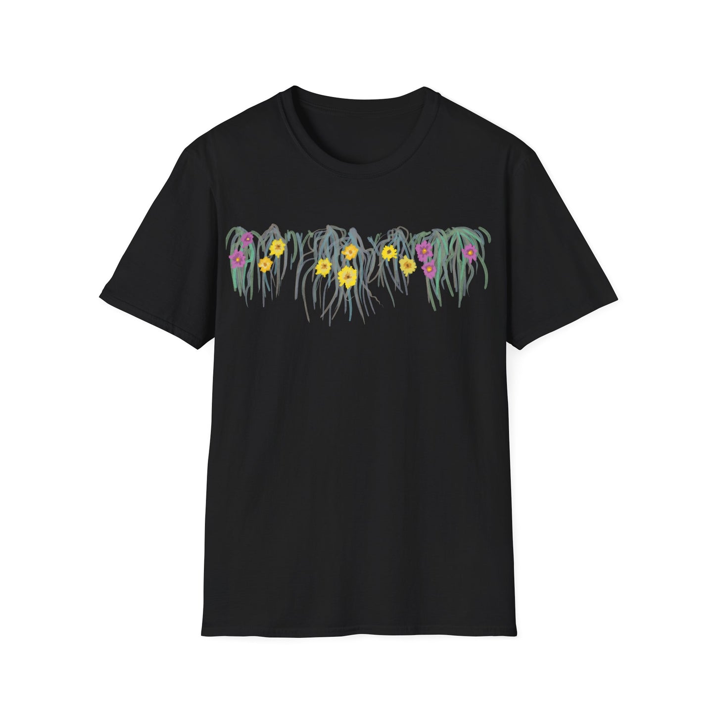 Hand drawn flower seagrasses T-shirt | "Surrounds" Floral Landscape collection | LittleLinesdesigns