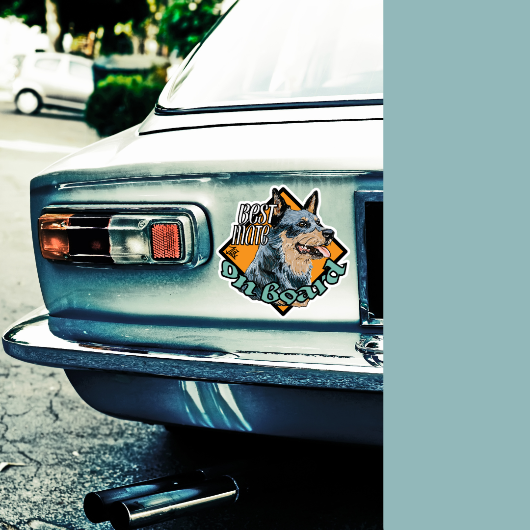Best Mate Stickers - Blue