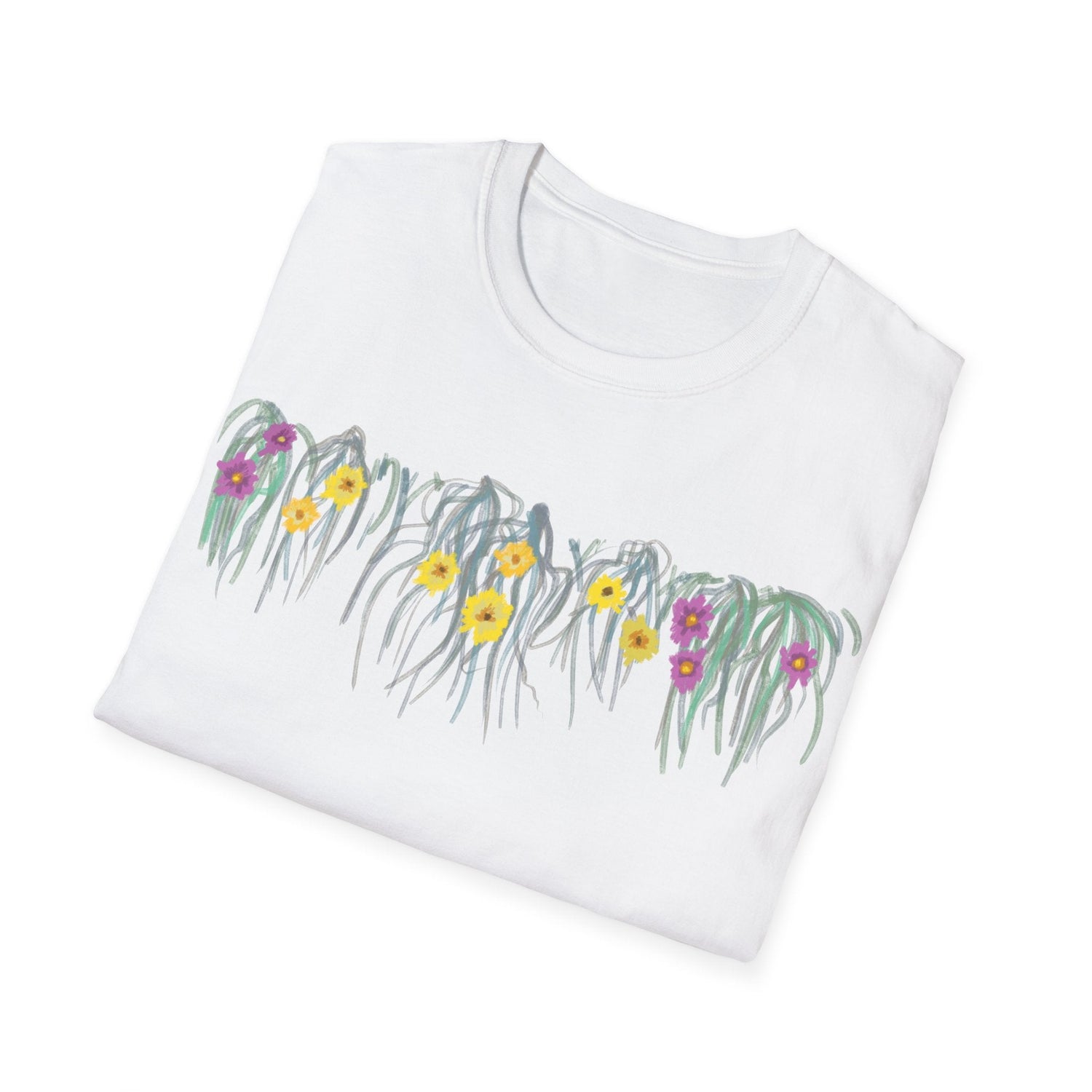 Hand drawn Australian designs for T-shirts | "Surrounds" Floral and Landscape designs | LittleLinesdesigns