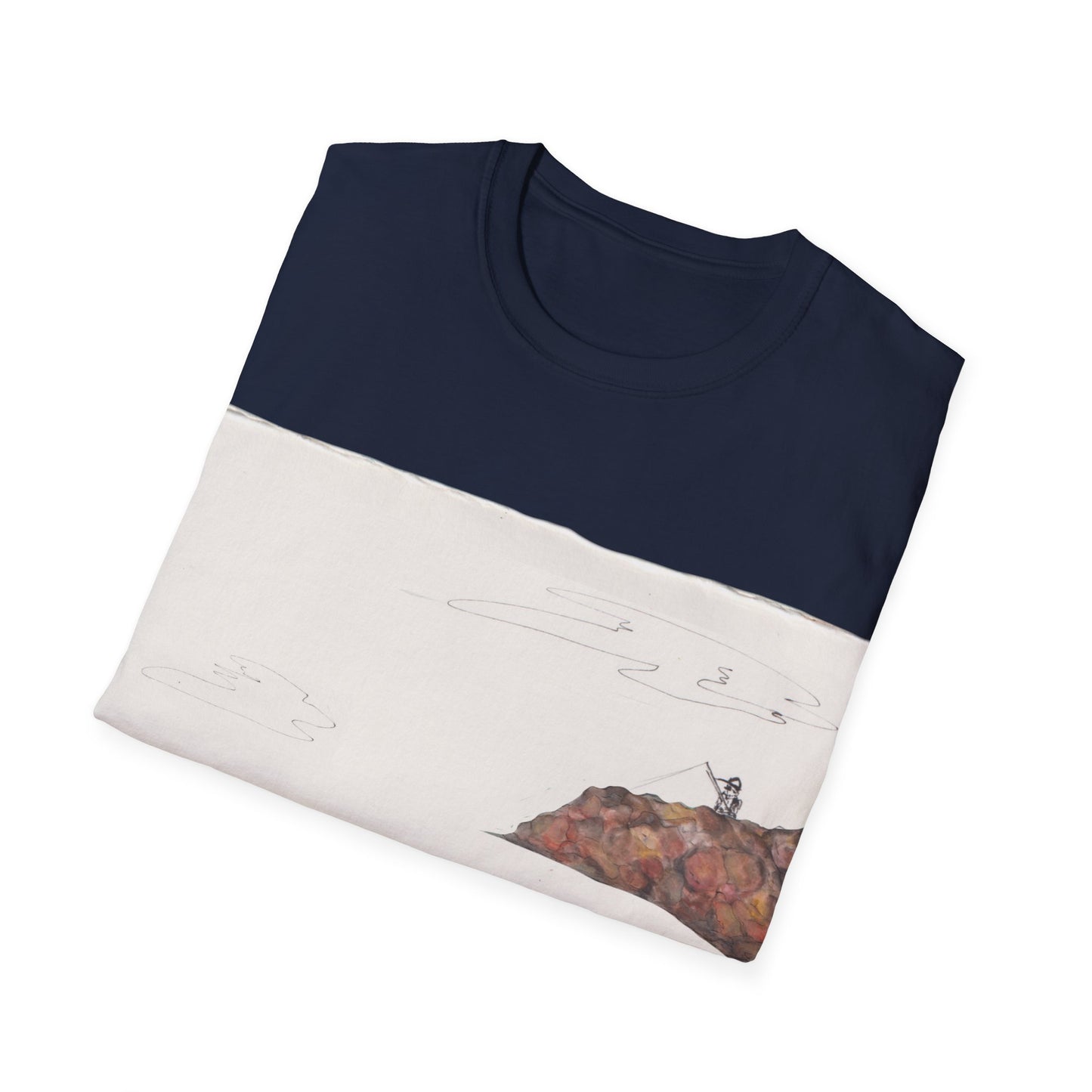 Ocean Lanscape "on the rocks" T-shirt | "Surrounds" Landscape collection | LittleLinesdesigns