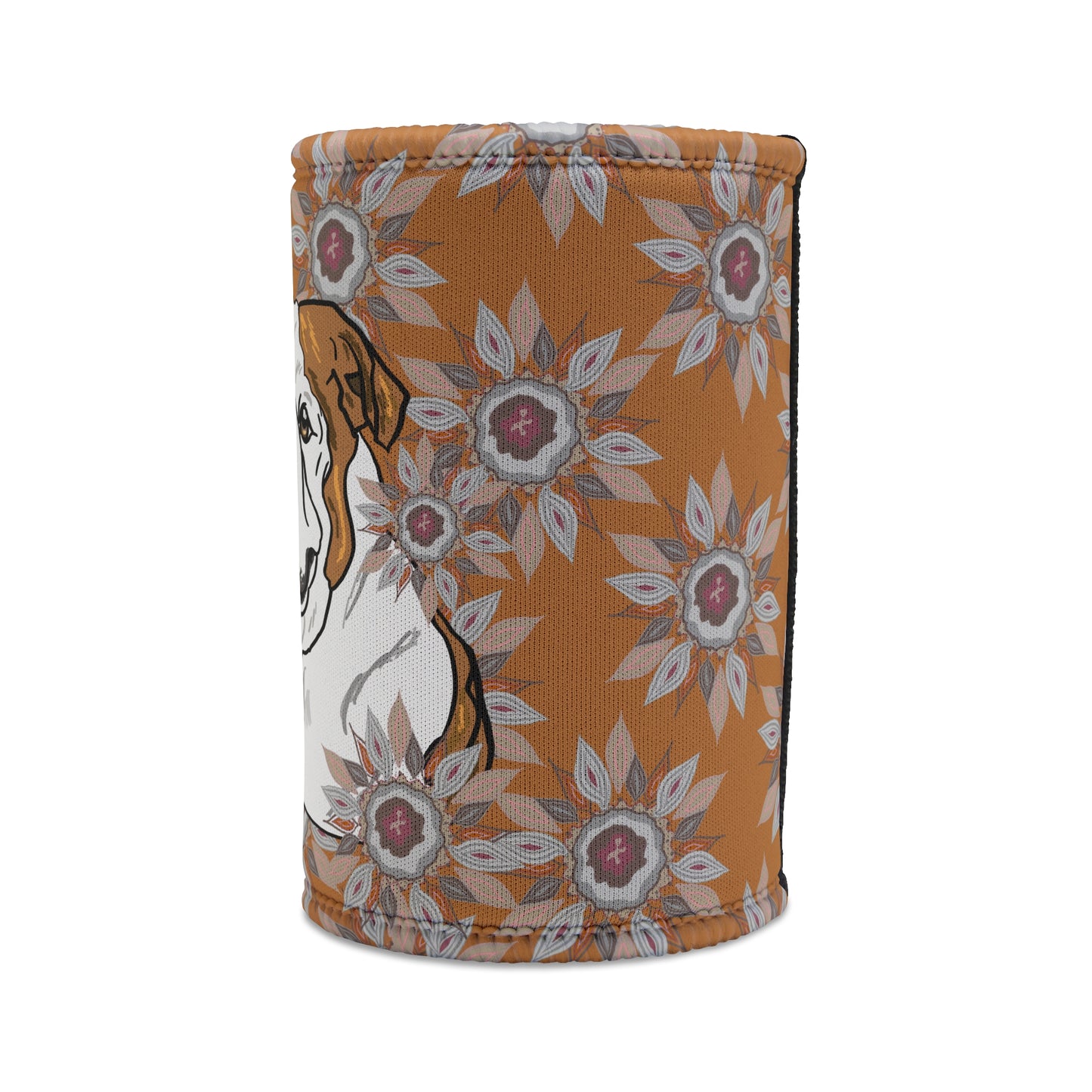 Bulldog Stubby Cooler | Budstubs Floral collection | LittleLinesdesigns