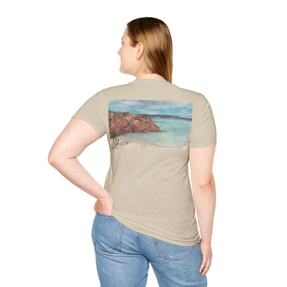 Ocean Lanscape "on the rocks" T-shirt | "Surrounds" Landscape collection | LittleLinesdesigns