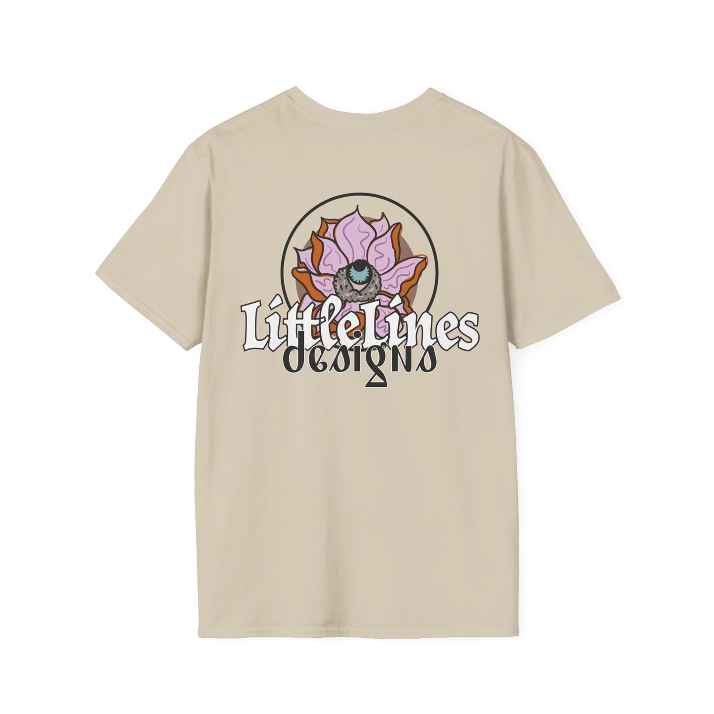 Artist wear T-shirt | Lotus Flower design | LittleLinesdesigns
