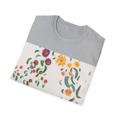Hand painted "with the rocks" ocean T-Shirt | "Surrounds" Lanscape Floral collection | LittleLiinesdesigns
