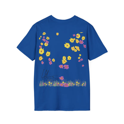 Hand drawn flower seagrasses T-shirt | "Surrounds" Floral Landscape collection | LittleLinesdesigns