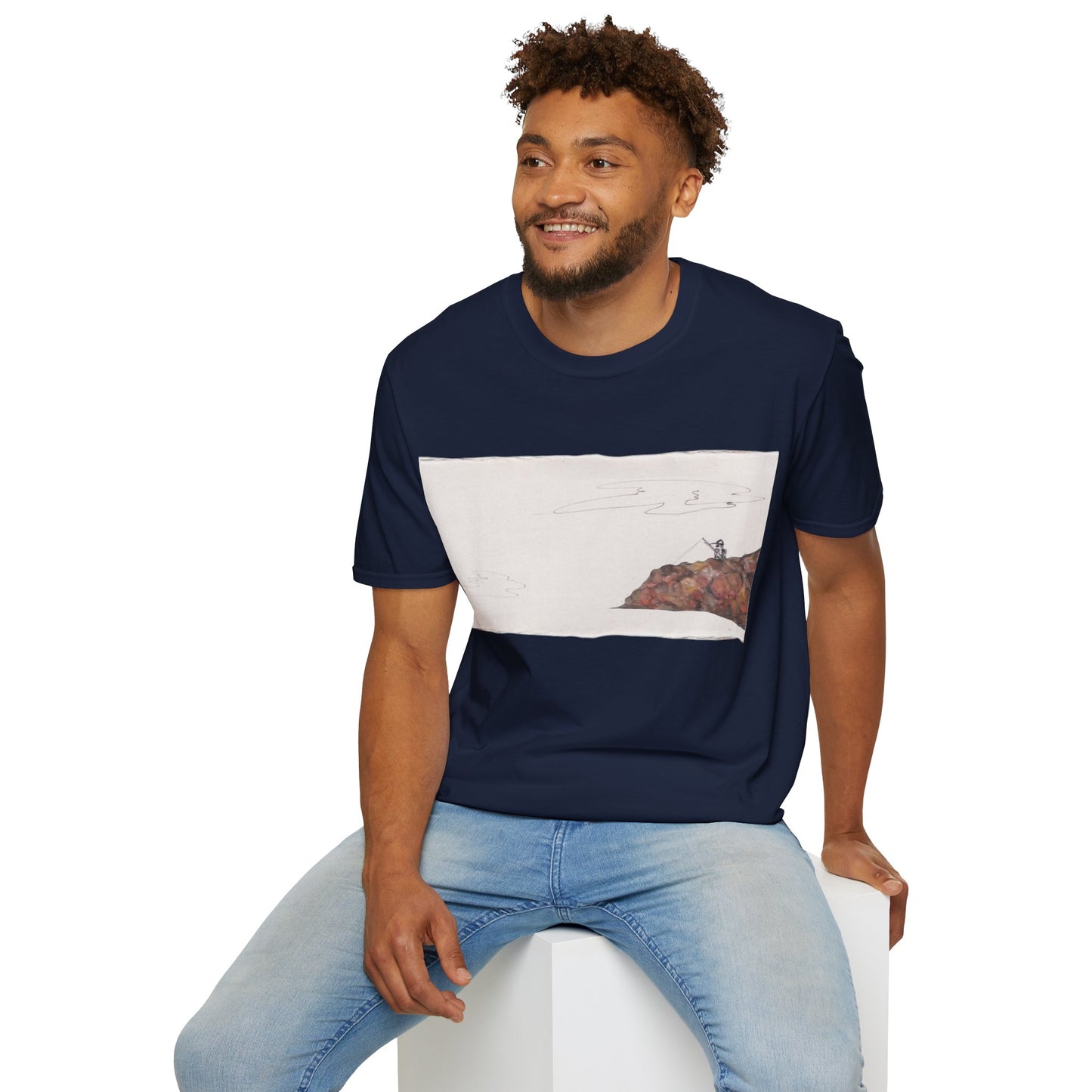 Ocean Lanscape "on the rocks" T-shirt | "Surrounds" Landscape collection | LittleLinesdesigns