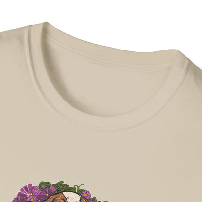 Cavalier Dog T-shirt | Floral Ocean Sea Grasses | LittleLinesdesigns