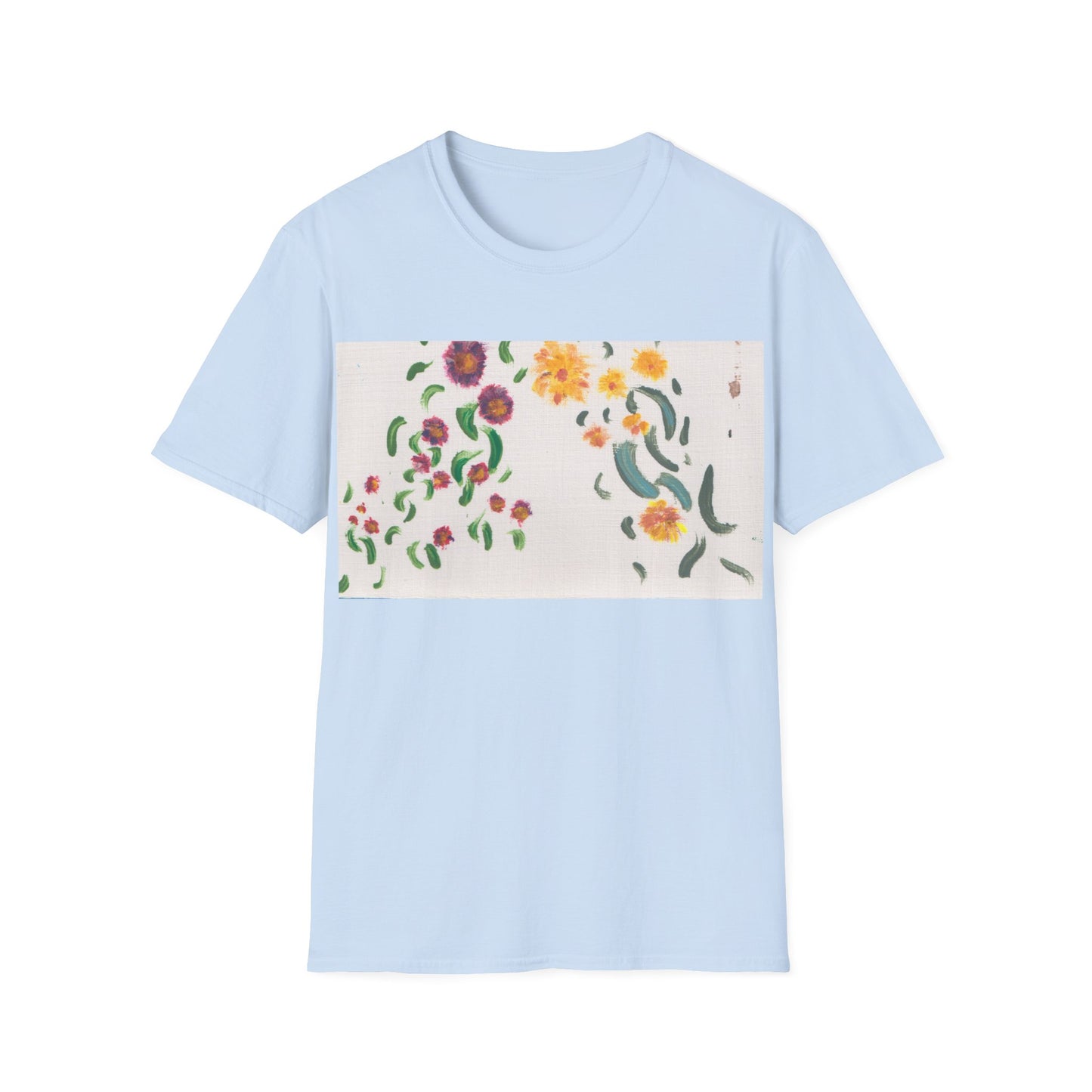 Hand painted "with the rocks" ocean T-Shirt | "Surrounds" Lanscape Floral collection | LittleLiinesdesigns