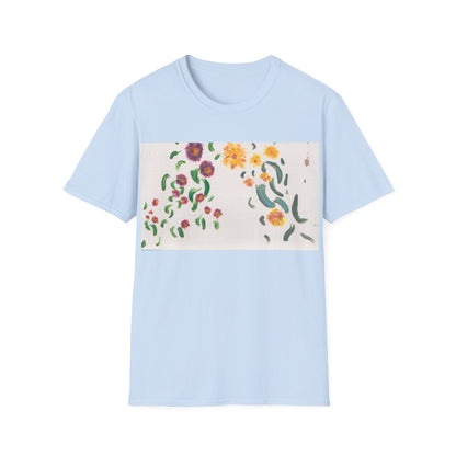 Hand painted "with the rocks" ocean T-Shirt | "Surrounds" Lanscape Floral collection | LittleLiinesdesigns