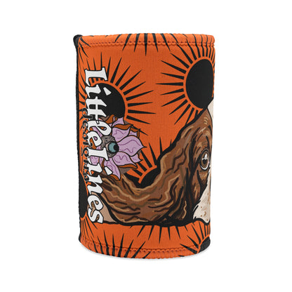 King Charles Cavalier Stubby cooler | Budstub floral collection | LittleLinesdesigns