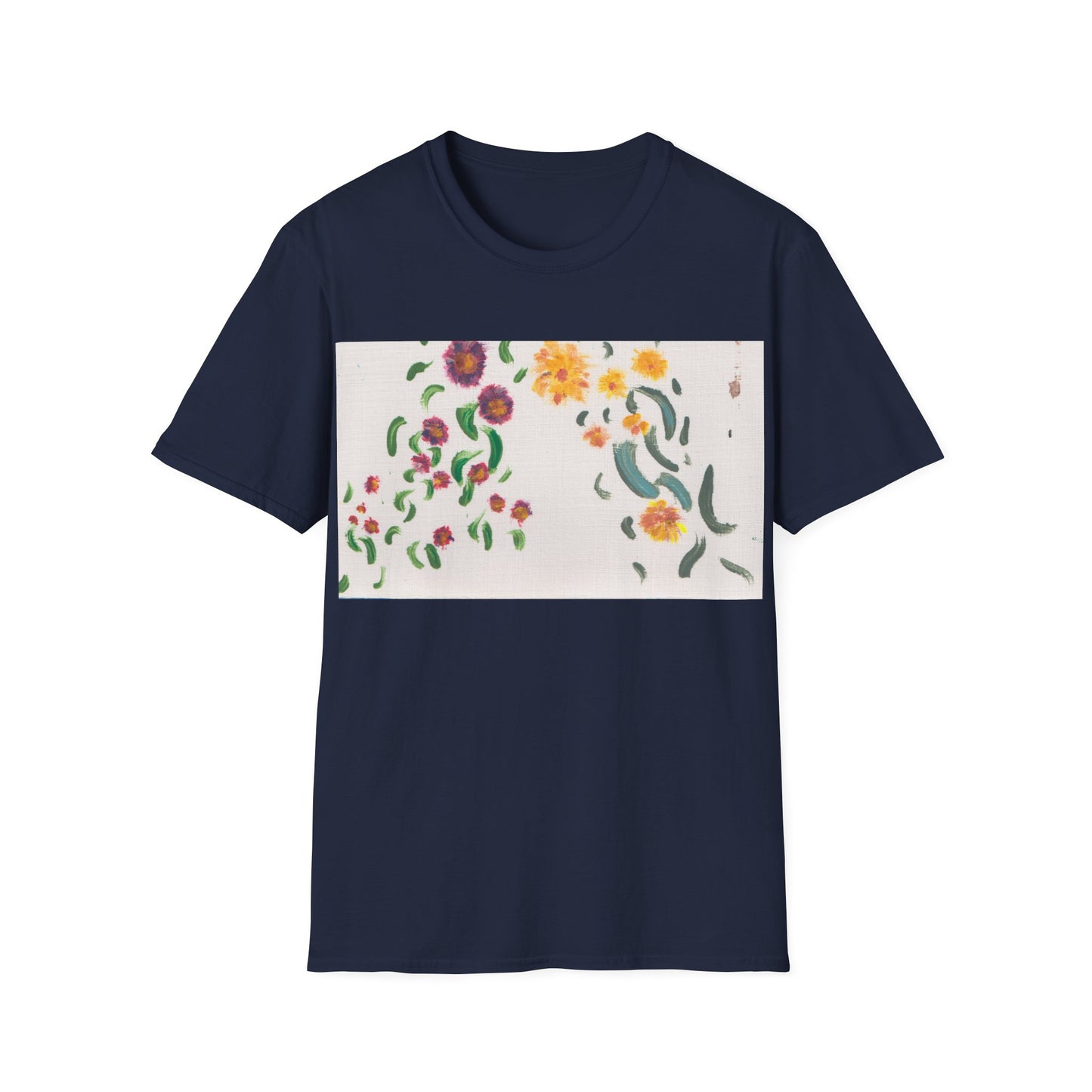 Hand painted "with the rocks" ocean T-Shirt | "Surrounds" Lanscape Floral collection | LittleLiinesdesigns