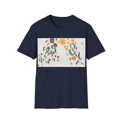 Hand painted "with the rocks" ocean T-Shirt | "Surrounds" Lanscape Floral collection | LittleLiinesdesigns