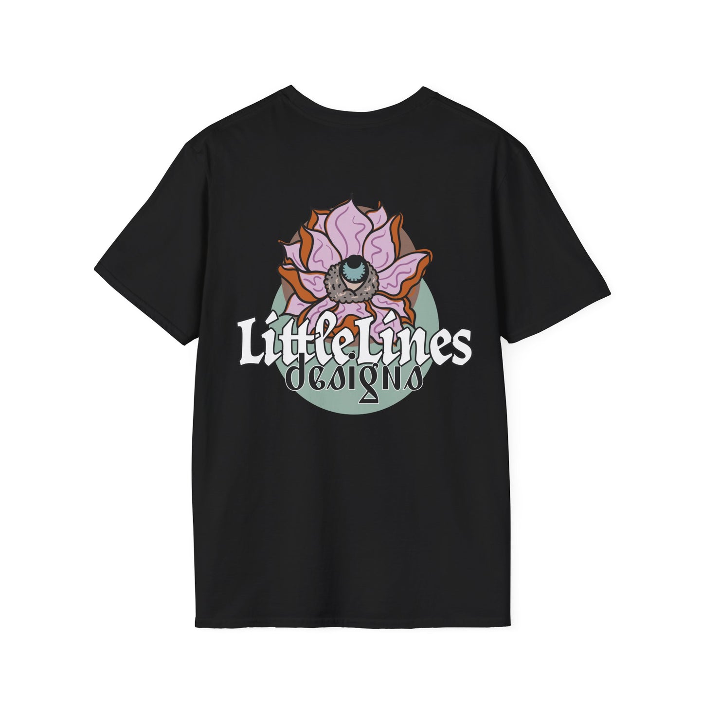 | LittleLinesdesigns | Lotus Flower Graphic softstyle tee