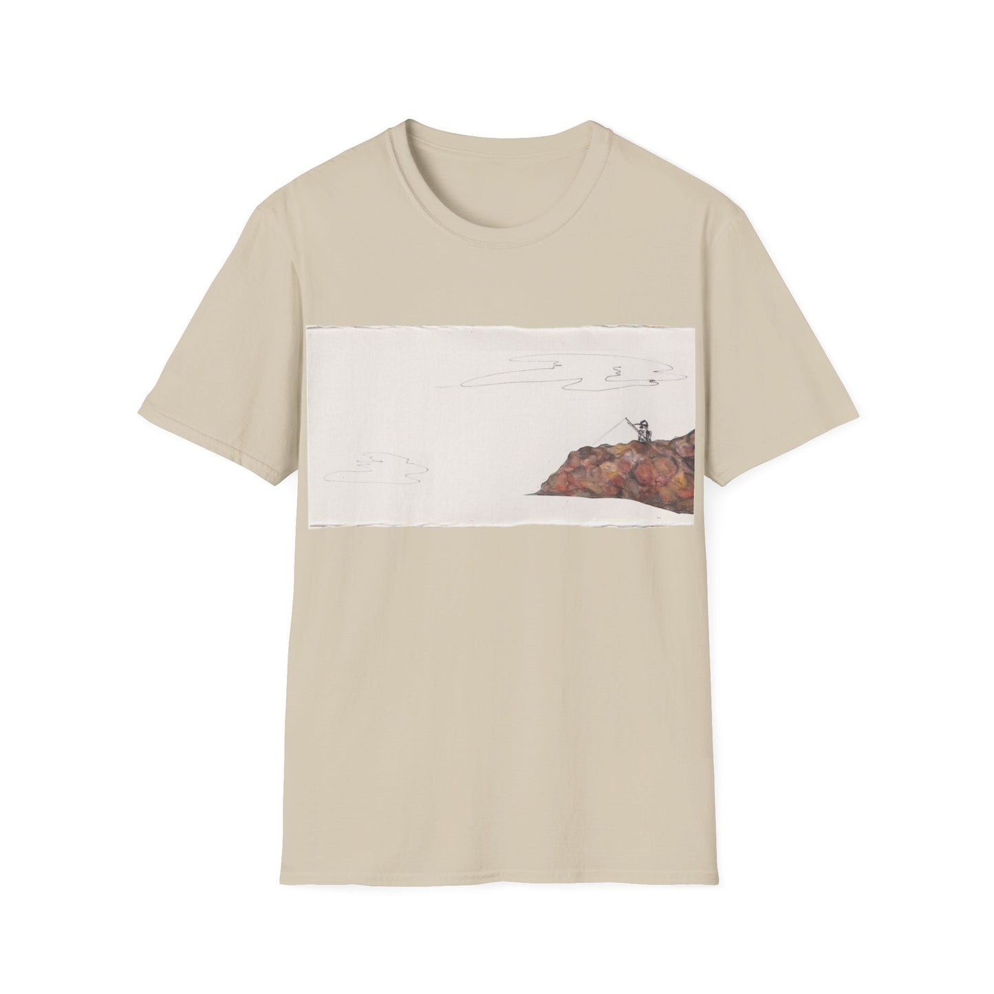 Ocean Lanscape "on the rocks" T-shirt | "Surrounds" Landscape collection | LittleLinesdesigns