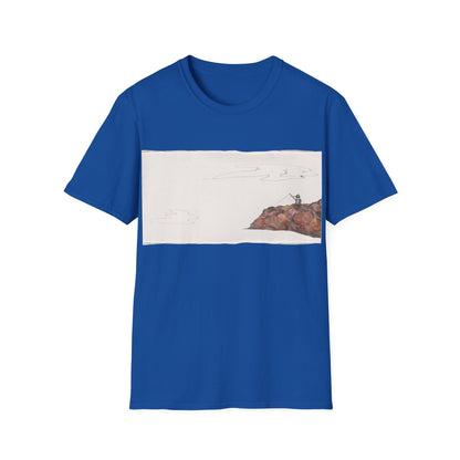 Ocean Lanscape "on the rocks" T-shirt | "Surrounds" Landscape collection | LittleLinesdesigns