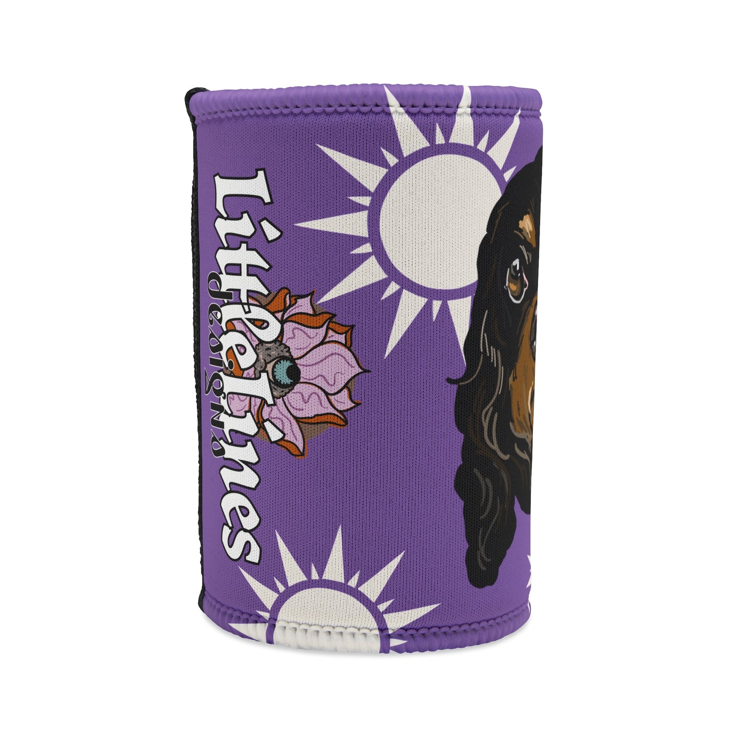 King Charles Cavalier stubby holder | Bud stub floral collection | LittleLinesdesigns