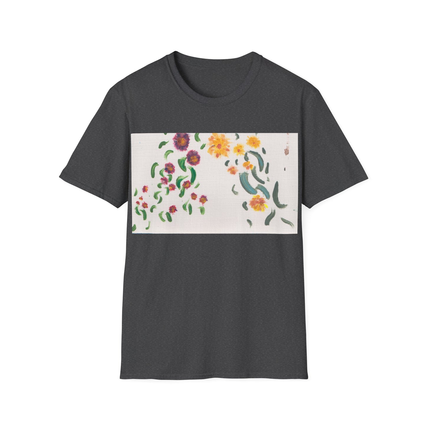 Hand painted "with the rocks" ocean T-Shirt | "Surrounds" Lanscape Floral collection | LittleLiinesdesigns
