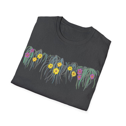 Hand drawn flower seagrasses T-shirt | "Surrounds" Floral Landscape collection | LittleLinesdesigns