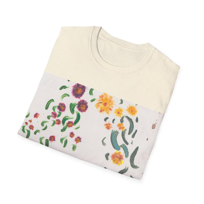 Hand painted "with the rocks" ocean T-Shirt | "Surrounds" Lanscape Floral collection | LittleLiinesdesigns