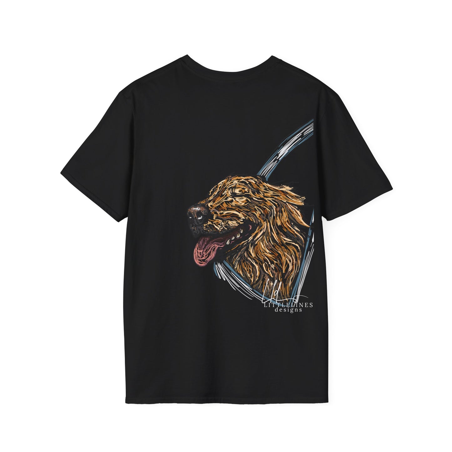 Happy Golden Retriever dog Window | Happy Window collection | LittleLinesdesigns