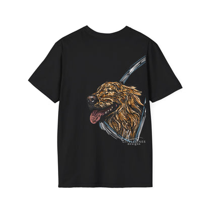 Happy Golden Retriever dog Window | Happy Window collection | LittleLinesdesigns